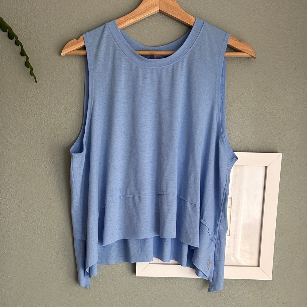 NWOT FP Movement Tempo tank, lightweight swing tank, periwinkle blue, medium
